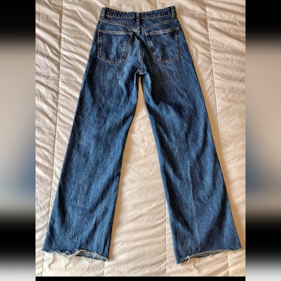 ZARA distressed wide leg jean - Picture 2 of 4